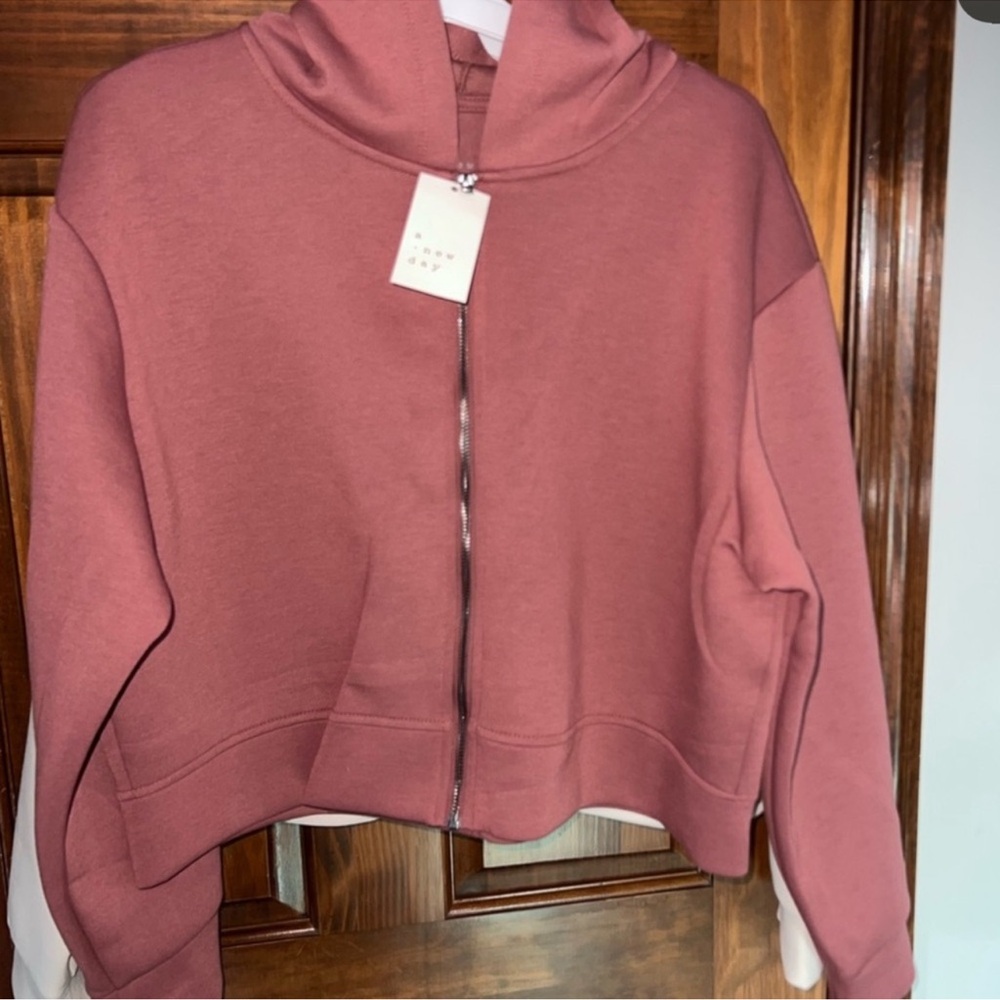 Set of 3 - Rust, Purple and Cream - Hooded Hoodies - Picture 4 of 4